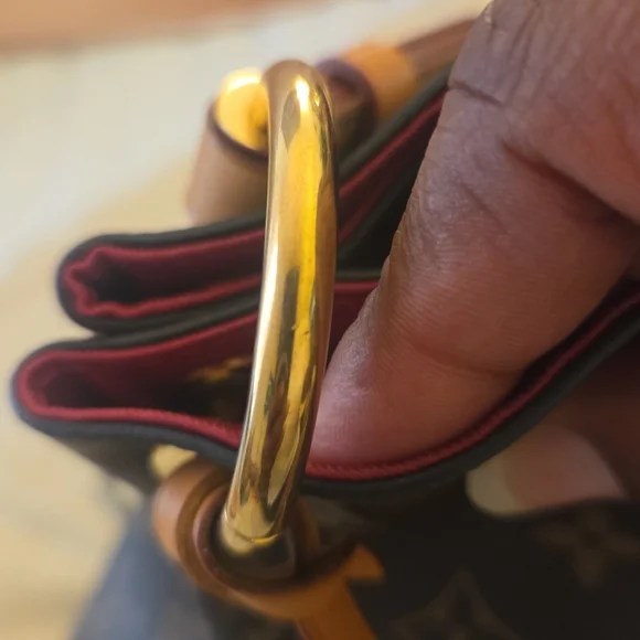 AUTHENTIC LOUIS VUITTON Classic Monogram in Brown and Tan GRACEFUL MM - Picture 7 of 17